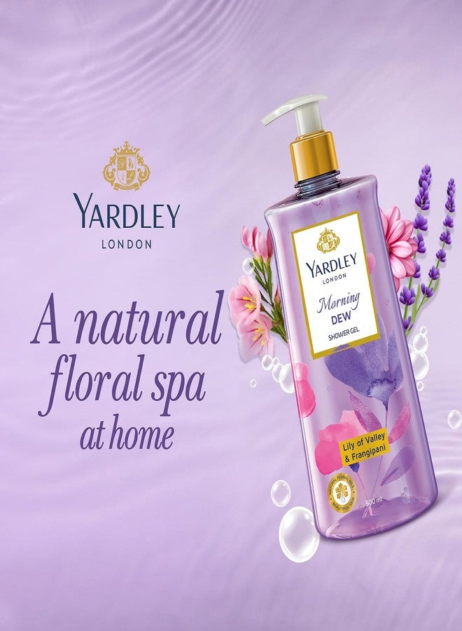 Yardley London| Shower Gel| Morning Dew| With Natural Oils Of Lily Of The Valley & Frangipani| No Parabens| No Silicones | 500ml - Image 4