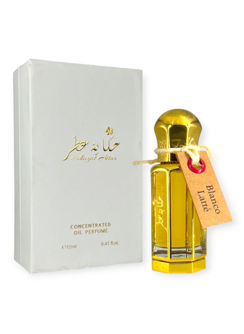 Hekayat Attar - Blanco Latte 12 ML Concentrated Oil Perfume - Image 1