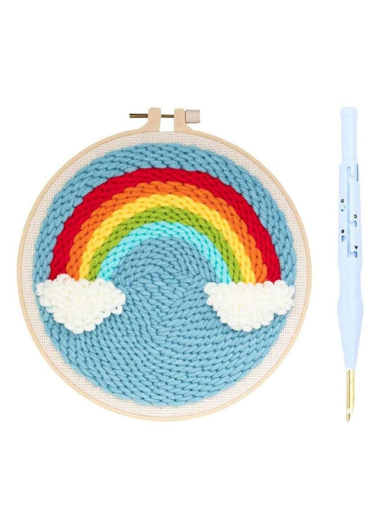 Craft Kits for Adults Complete Embroidery Kit for Beginners and Hobbyists Cross Stitch Kits with Embroidery Cloth Plastic Hoop Needles and Threads Instructions. - Image 1