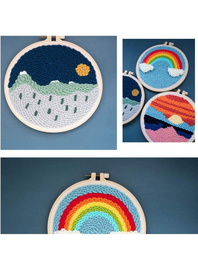 Craft Kits for Adults Complete Embroidery Kit for Beginners and Hobbyists Cross Stitch Kits with Embroidery Cloth Plastic Hoop Needles and Threads Instructions. - Image 3