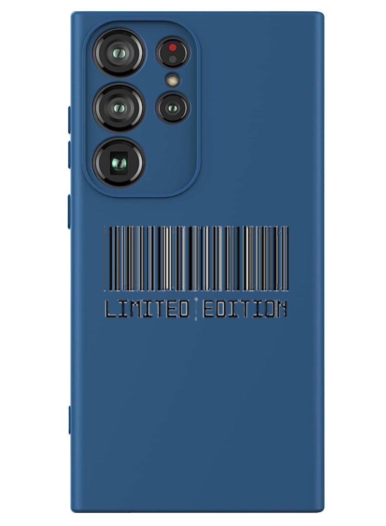 Theodor Protective Slim Fit Case Liquid Silicone Cover with Full Body Protection Anti-Scratch Shockproof Case For Samsung Galaxy S24 Ultra (Blue) - Limited Edition - Image 1