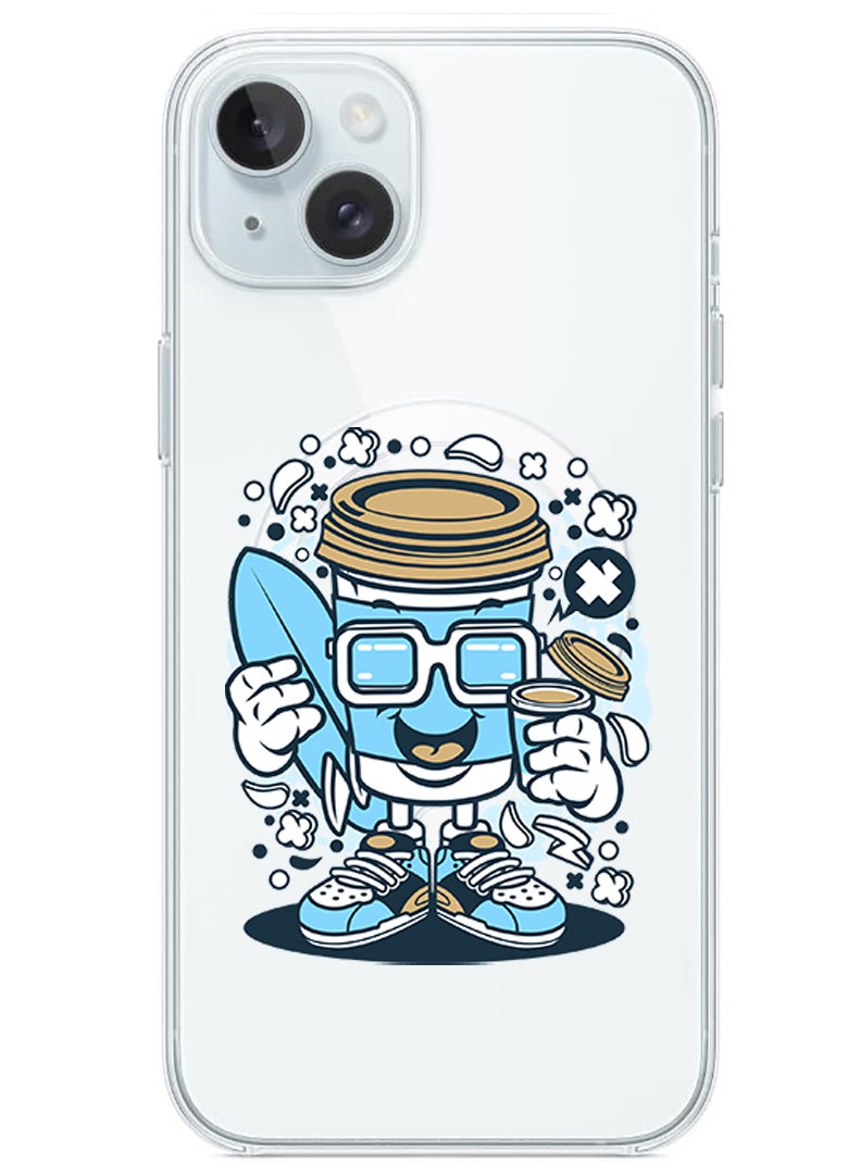 Theodor Magnetic Case for iPhone 15 6.1-inch Compatible with MagSafe Wireless Charging, Shockproof Phone Bumper Cover Coffee can copy - Image 1