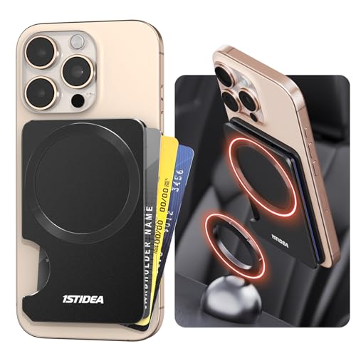 1ST IDEA Upgraded for MagSafe Wallet, High-Strength Strapping Phone Magnetic Wallet, Compatible With Magnetic Car Phone Holder - Detachable Slim Hard Case for iPhone 16 Pro Max /15/14/13/12 Series - Image 1