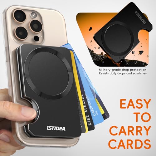 1ST IDEA Upgraded for MagSafe Wallet, High-Strength Strapping Phone Magnetic Wallet, Compatible With Magnetic Car Phone Holder - Detachable Slim Hard Case for iPhone 16 Pro Max /15/14/13/12 Series - Image 5