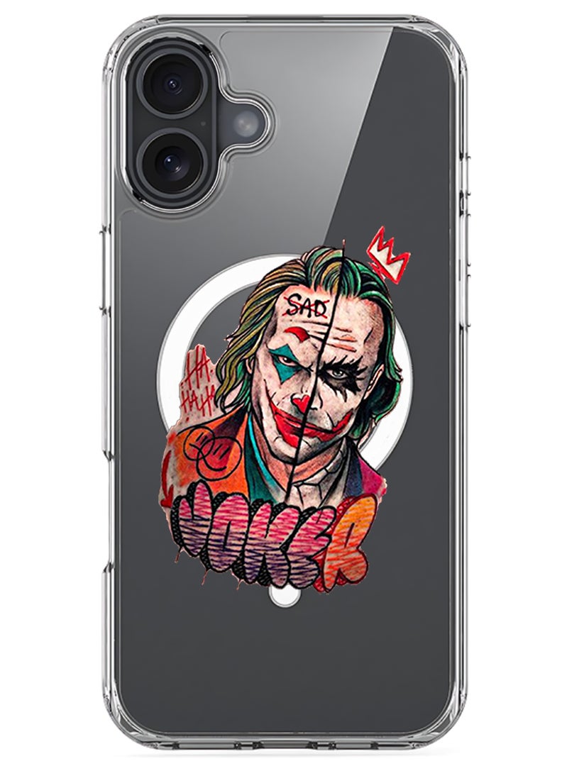 Theodor Magnetic Case for Apple iPhone 17 Compatible with MagSafe Wireless Charging, Shockproof Phone Bumper Cover - Joker - Image 1