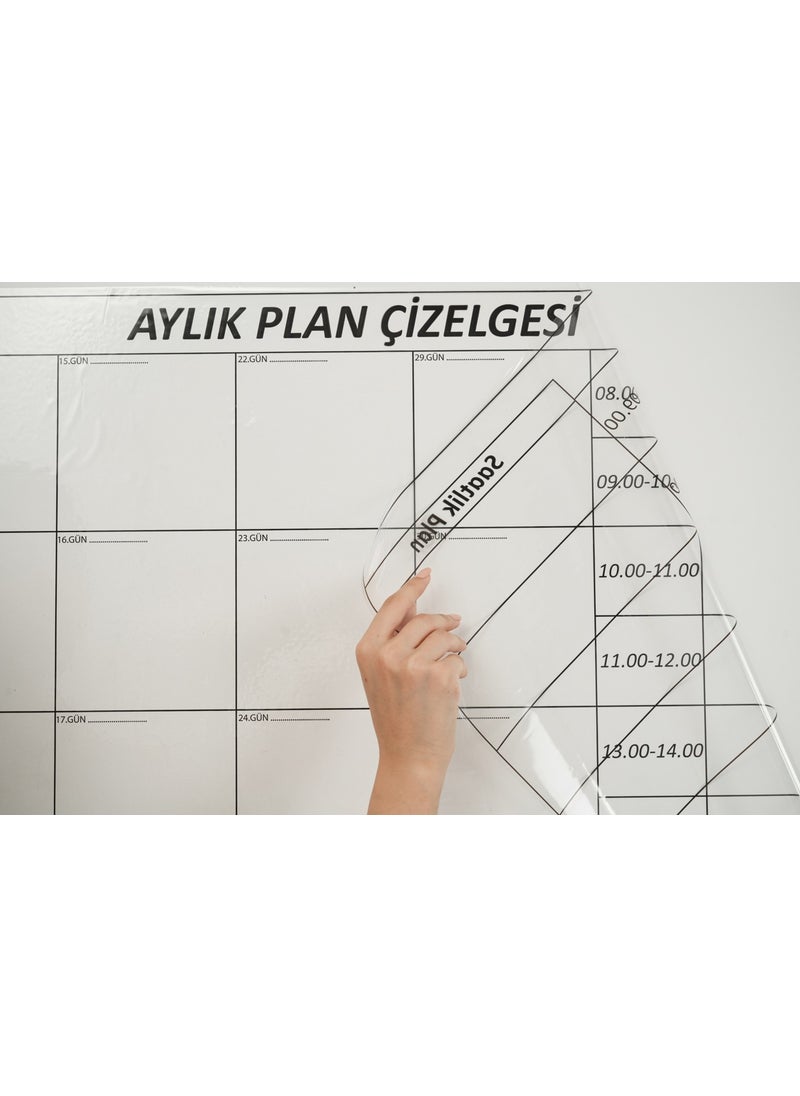 TutturX - Monthly Planner Static Smart Paper Whiteboard 100X100 with Pen - Image 1