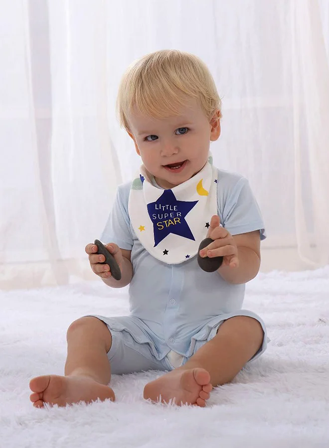 LITTLE SURPRISE BOX Little Surprise Box, 3PCS Set of SuperStar print premium adjustable snap button closure Bibs