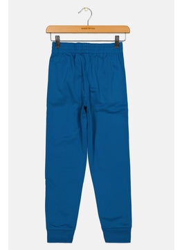 PUMA Kids Boy Sportswear Fit Brand Logo Outdoor  Sweatpants, Blue  - Image 2