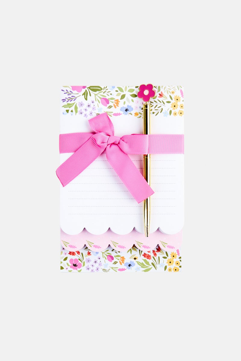 VOTUM 4 Pcs Floral Print Stationary Set  - Image 1