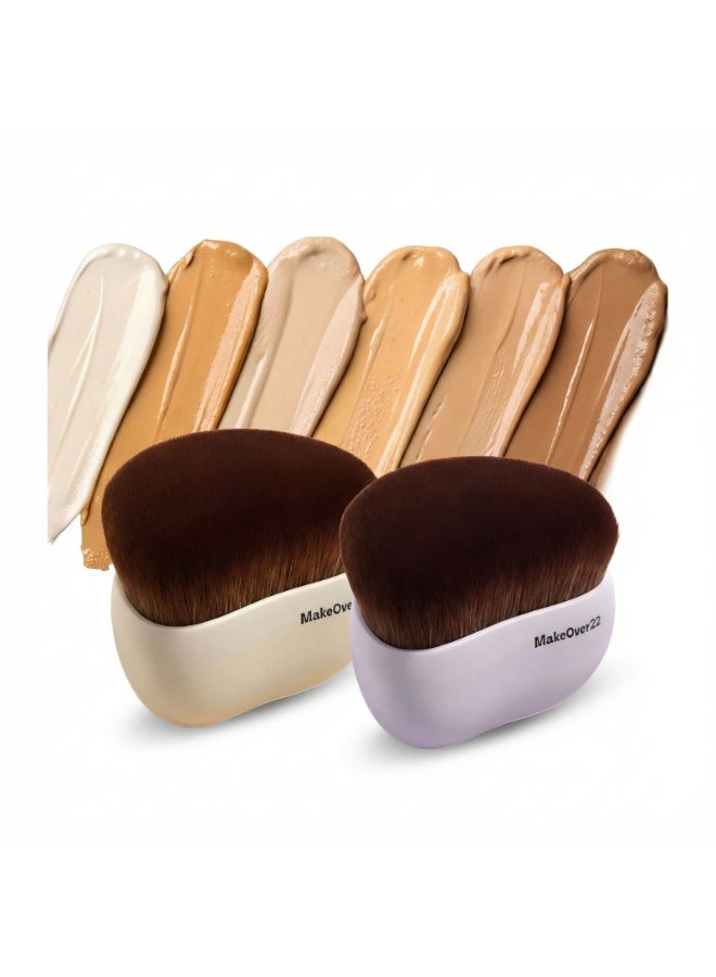Makeover 22 MakeOver22 Foundation & Liquid Highlighter Body Brush- Lavender Dreamer - Image 2