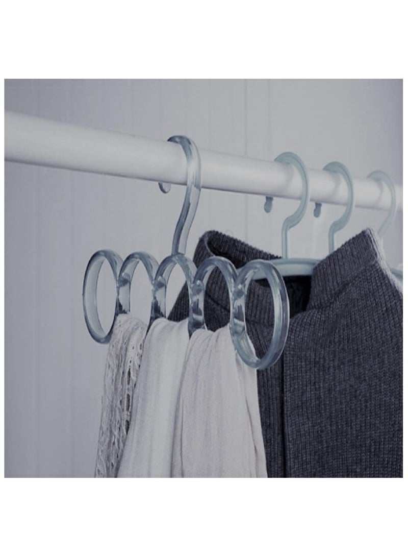"Closet Organizer – 5-Hole Snag-Free Scarf Hanger, Durable Plastic Storage Solution for Scarves, Belts, and Accessories"  - Image 3