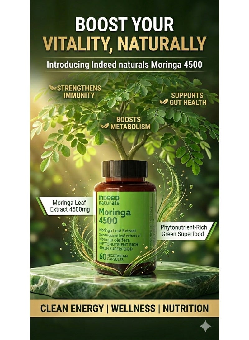 InDeeD naturals Moringa 4500, Moringa Leaf Extract - Image 2