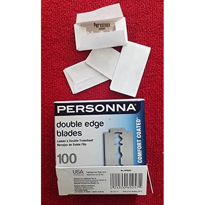 برسونا شفرات حلاقة مزدوجة الحافة من بيرسونا بغلاف أبيض 100 عدد - Image 3