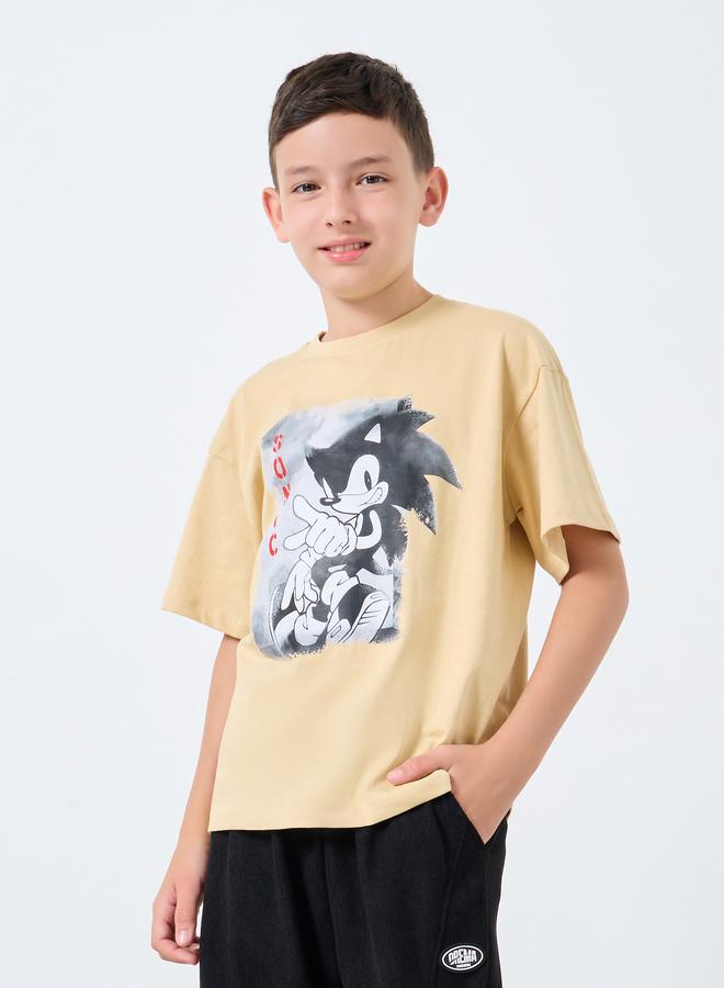 Styli Teen Hedgehog Sonic Print T-Shirt - Image 2