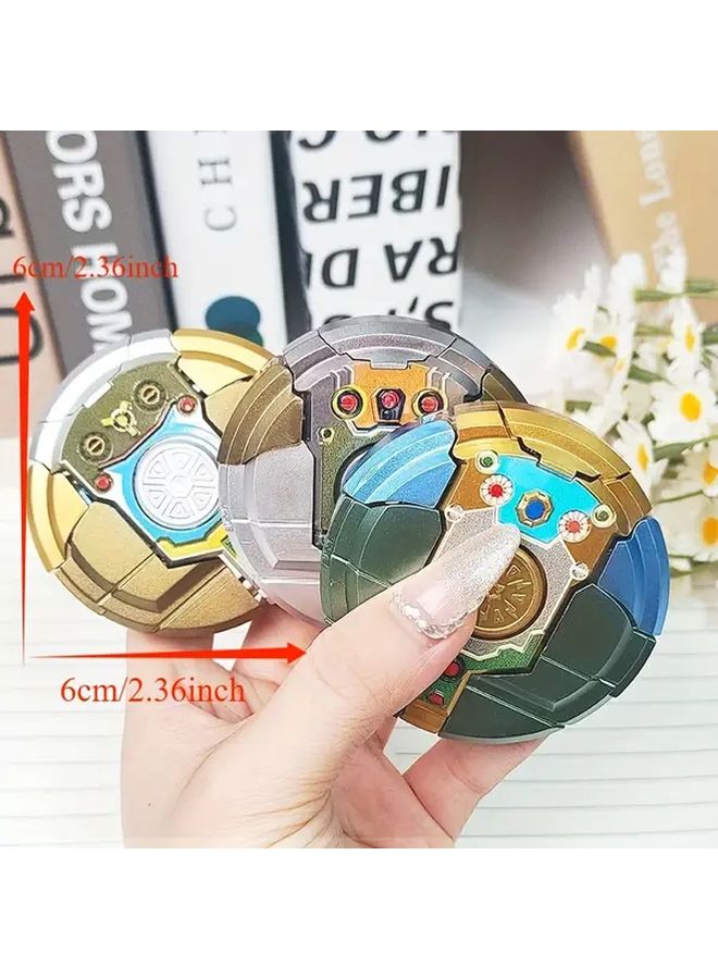 A Green Robot Gyroscope Spinner Sensory Fidget Toy Anxiety Aid ADHD Autism Gift - Image 3