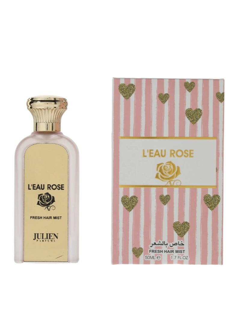 جولين برفيومز ضباب الشعر المنعش لا رووز من جوليان برفيومز - حجم 50 مل | عطر ناعم وأنيق للشعر - Image 1