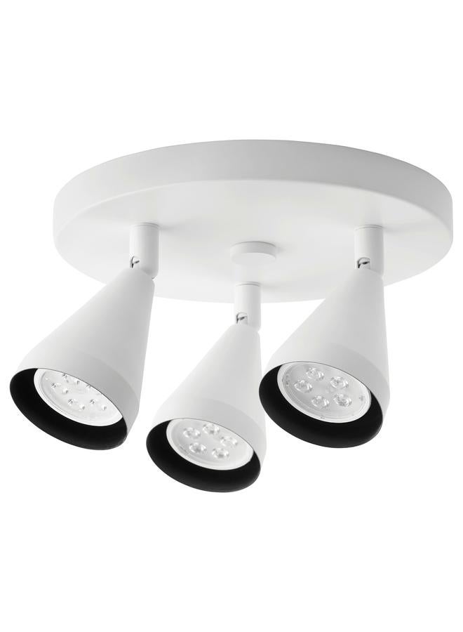 Zaboon Ceiling Spotlight With 3 Spots, White - Image 1