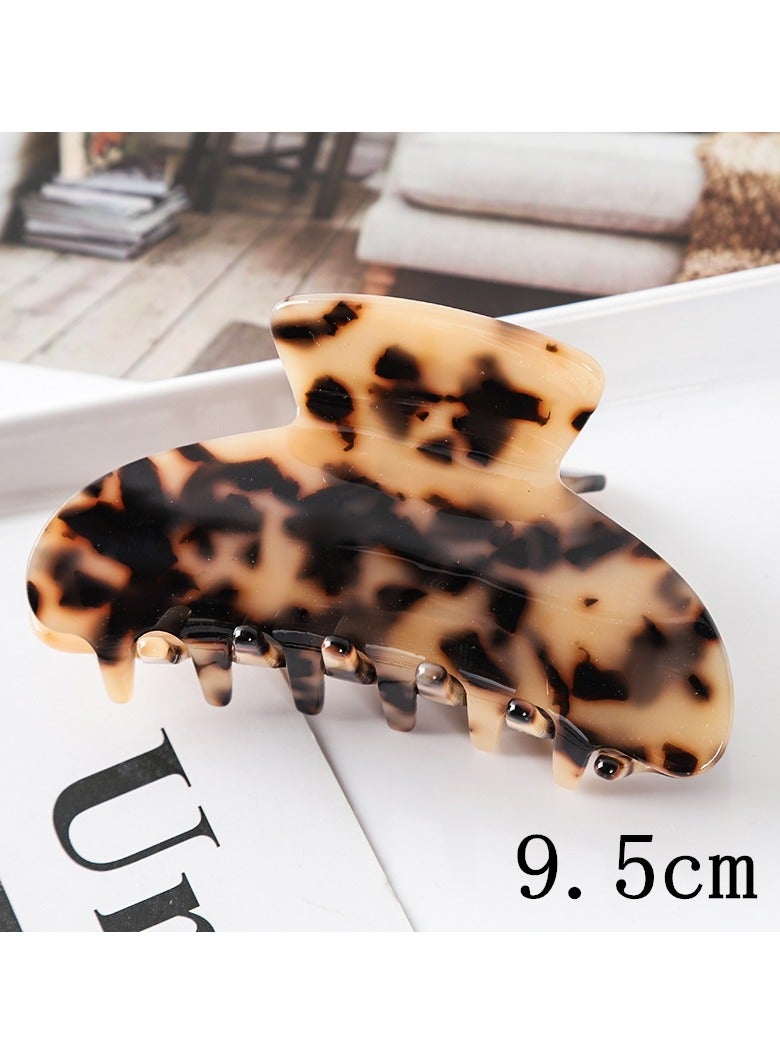 Goolsky 2 Pcs Women Medium Hair Clips Tortoise Claw Clips Celluloid Jaw Clips Leopard Print Hair Clamps Fashion Hair Accessories ﻿ - Image 5