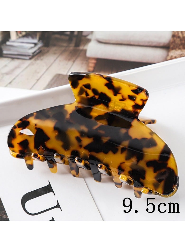 Goolsky 2 Pcs Women Medium Hair Clips Tortoise Claw Clips Celluloid Jaw Clips Leopard Print Hair Clamps Fashion Hair Accessories ﻿ - Image 4