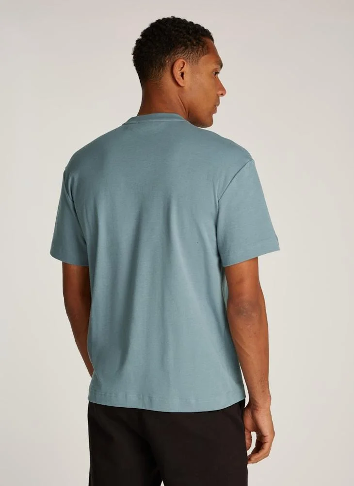 كالفن كلاين Logo Crew Neck Interlock T-Shirt