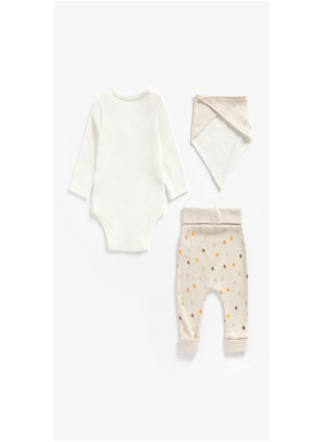 mothercare - My First Little Bear Three Piece Set - Image 1