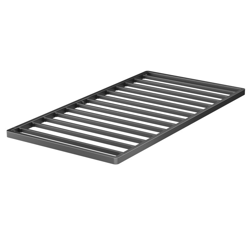 VIPSHOW 2 Inch Twin Metal Box Spring with Round Corners - 3000 lbs Capacity, Low Profile Bed Slat Replacement Bunkie Board with Steel Slats, Noise-Free, Easy Assemble, Black - Image 1