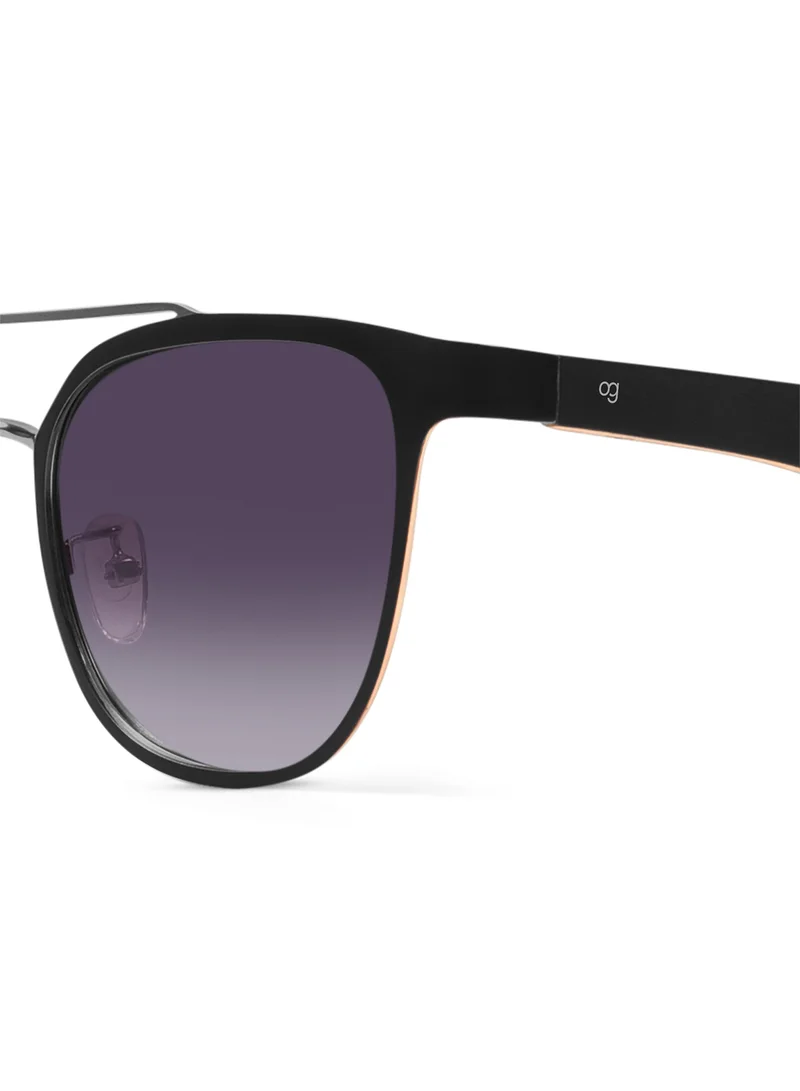 Woggles Vanilla Polarized Square Wooden Sunglasses |Men & Women|100% UV Protection