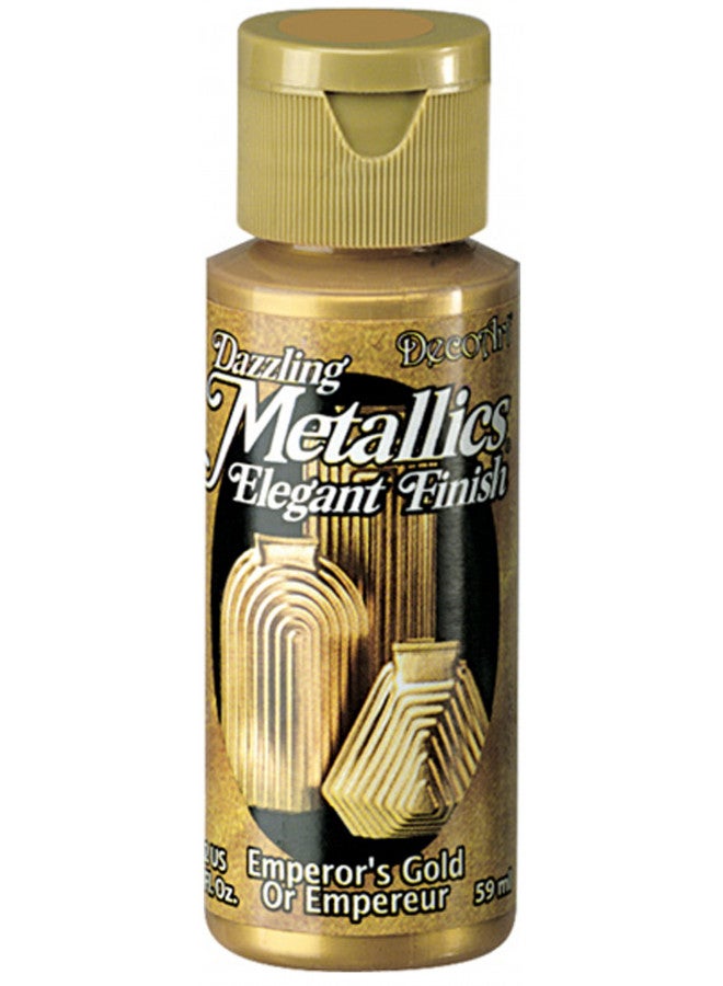 DecoArt Dazzling Metallics 2-Ounce Emperor's Gold Acrylic Paint