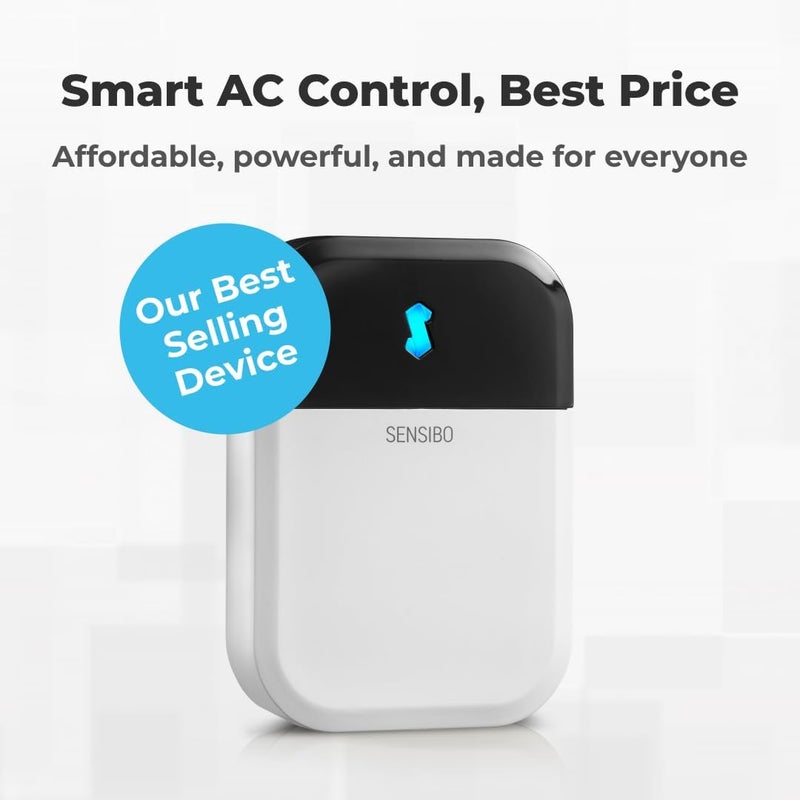سنسيبو Sensibo Sky جهاز تحكم ذكي لمكيف الهواء | مراقبة مقياس حرارة WiFi توفر تحكمًا ذكيًا في مكيف الهواء | متوافق مع Amazon Alexa وGoogle Home وiOS وAndroid | التحكم في درجة الحرارة من أي مكان - Image 2