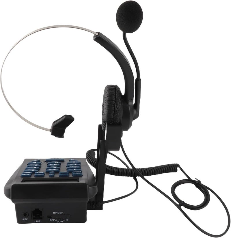 Business Office Multi Functional Phone Dial Pad, Traffic Telephone with Caller ID Display, Call Center Headset with Noise Cancellation, Adjustable Volume and Backlight Instructions - Image 3