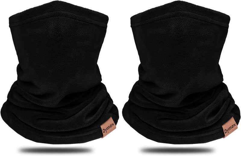 Dymex 2 PCS Kids Neck Warmer Gaiter Winter Fleece Neck Cover Balaclava Windproof Face Cover Mask for Ski Motorcycle - Image 1