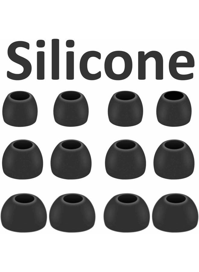 BLLQ Replacement Earbud Ear Buds Tips Eartips Compatible with Sound-core P20i Earbuds, 6 Pairs S/M/L 3 Sizes Soft Silicone Earbuds Tips Ear Tip for SoundcoreP20i /P2 Mini/ P3i/ P30i/P40i – Black 713 - Image 4