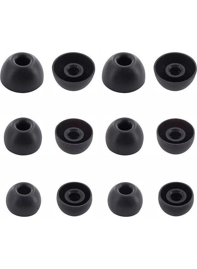 BLLQ Replacement Earbud Ear Buds Tips Eartips Compatible with Sound-core P20i Earbuds, 6 Pairs S/M/L 3 Sizes Soft Silicone Earbuds Tips Ear Tip for SoundcoreP20i /P2 Mini/ P3i/ P30i/P40i – Black 713 - Image 1