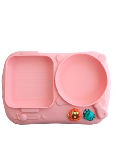 Marcus & Marcus Creativplate With Suction (Little Chef) - Pink  - Image 1