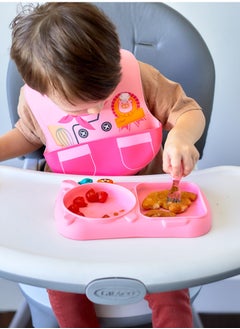 Marcus & Marcus Creativplate With Suction (Little Chef) - Pink  - Image 2
