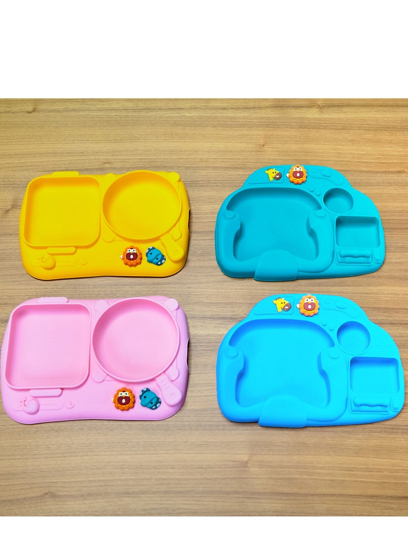 Marcus & Marcus Creativplate With Suction (Little Chef) - Pink  - Image 4
