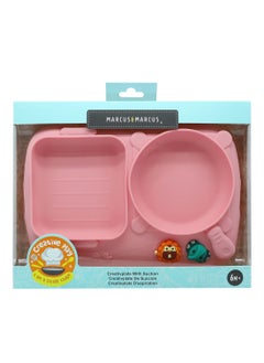 Marcus & Marcus Creativplate With Suction (Little Chef) - Pink  - Image 3