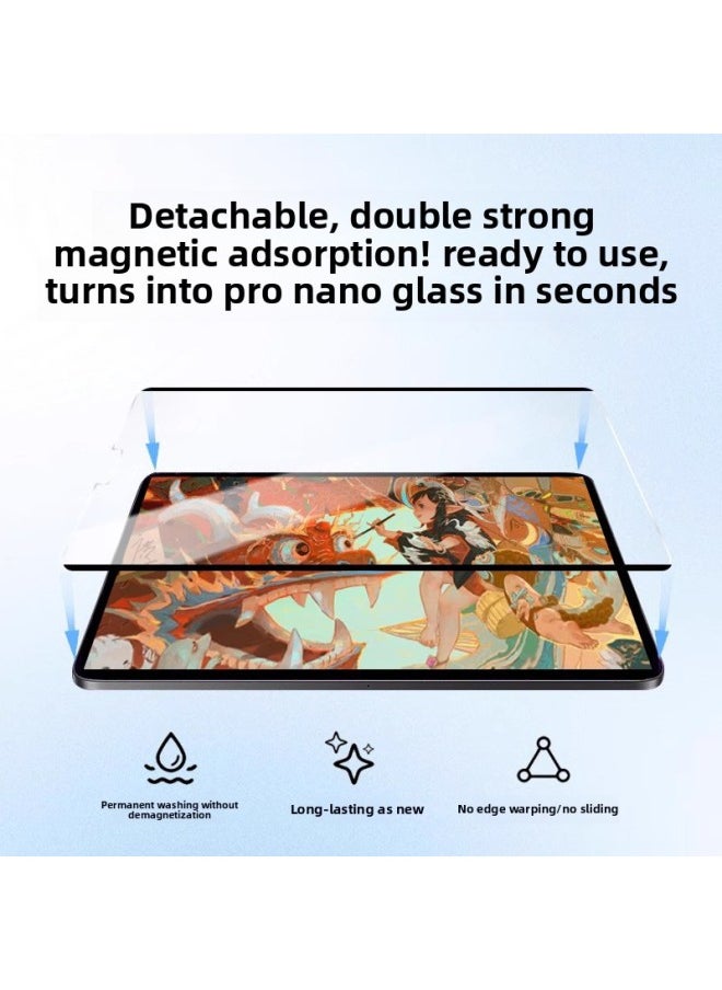 Generic - For Apple IPad 9 Handwritten Paper Film Pro Magnetic Air6 Flat 10 Anti-Fingerprint 11 Inch Tempered Protective Film-Color:Add Packaging [neutral Packaging] Can Hold 1-10 Sheets-Size:For Ipad Air4( 10.9inch ) - Image 1