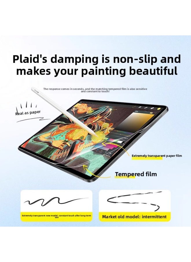 Generic - For Apple IPad 9 Handwritten Paper Film Pro Magnetic Air6 Flat 10 Anti-Fingerprint 11 Inch Tempered Protective Film-Color:Add Packaging [neutral Packaging] Can Hold 1-10 Sheets-Size:For Ipad Air4( 10.9inch ) - Image 1