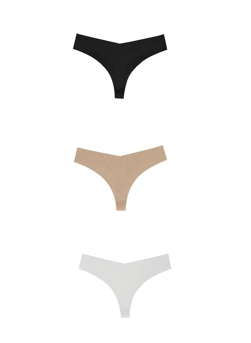 3 PACK everyday V-cut thong