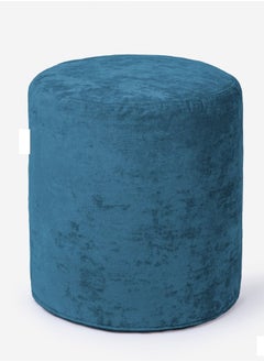 Tall Ottoman Pouf, Bean Bag Floor Pillow Pouffe with Removable and Washable Cover Comfortable Solid Color Footrest Stool 18x17 Inches