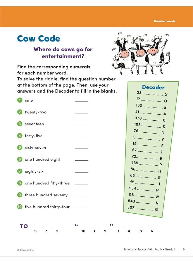 Scholastic Success with Math Grade 3 Workbook - Image 4