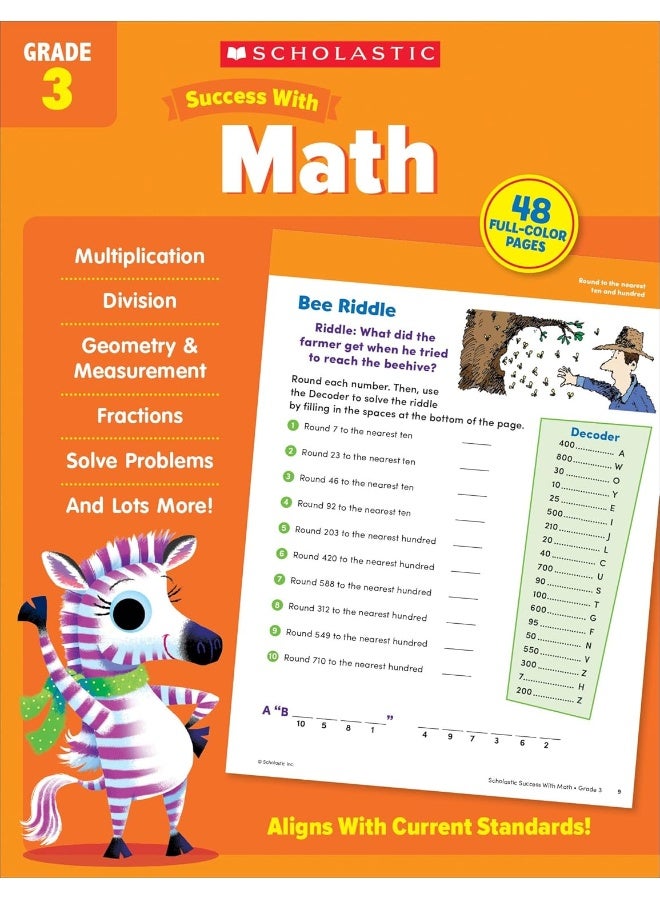 Scholastic Success with Math Grade 3 Workbook - Image 1
