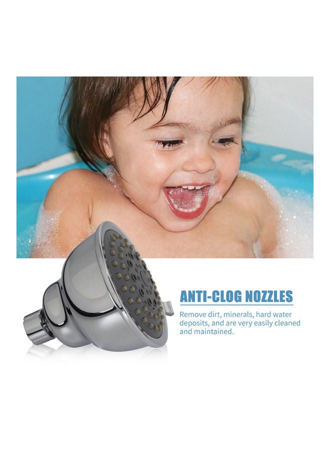 نيبمينينت High Pressure Shower Head Silver/Grey 11 x 11cm - Image 2