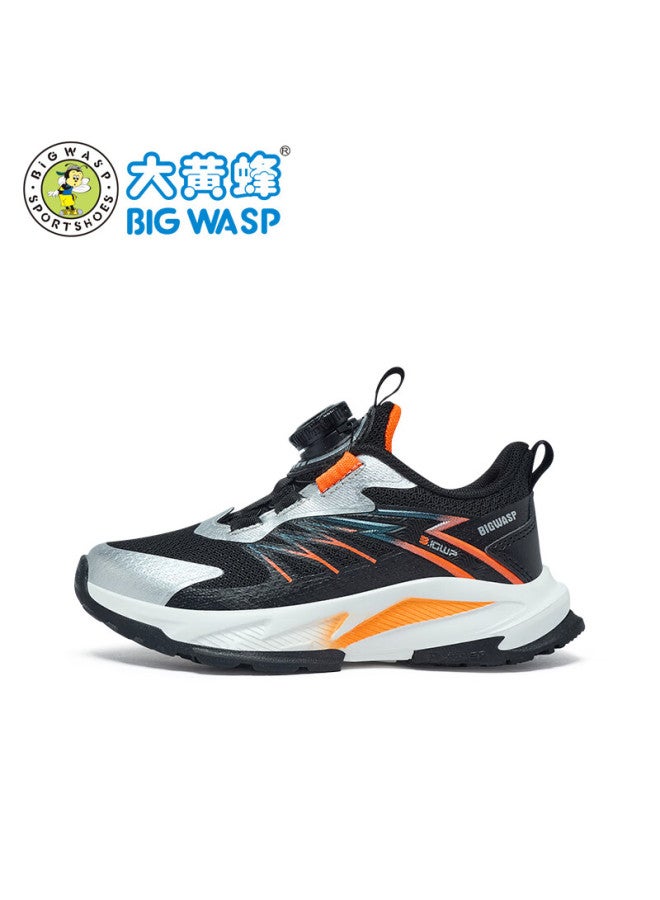 Big Wasp Kids Boys Sports Shoes Girls Casual Shoes B112531062 Black Orange Size 39