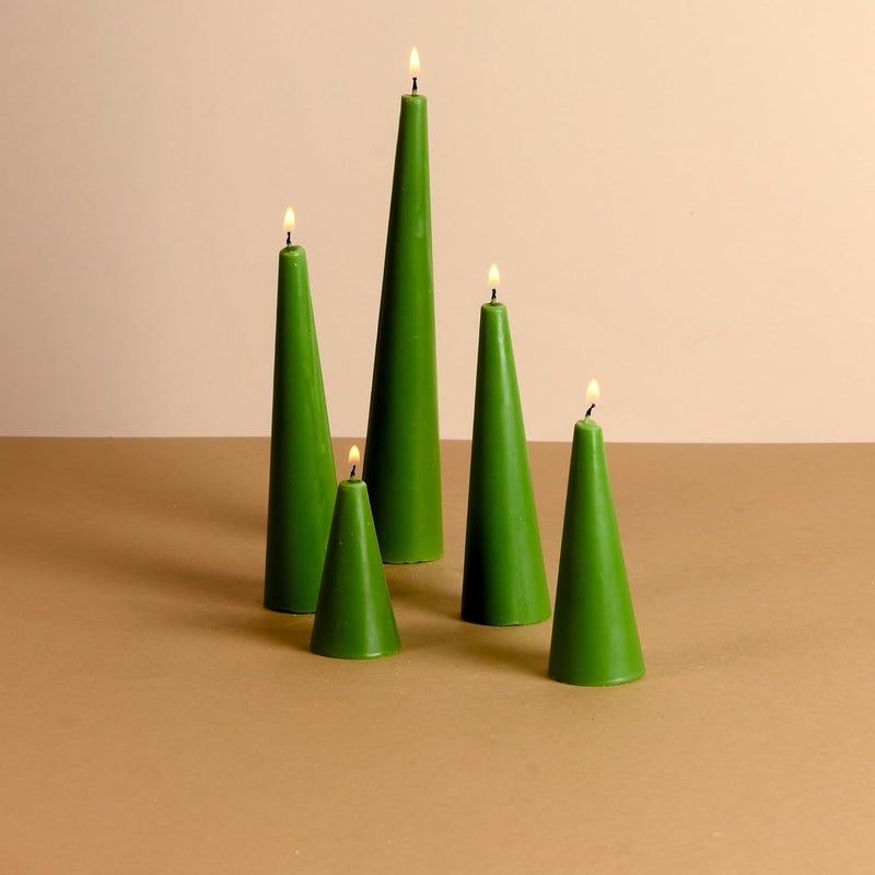 RAD LIVING Rad Living Festival Special Sunshine Set of 5 Candles Mahogany Shea Scented Soy Wax Forest Green Candles 20mins 15 Hours Each Burn Time Perfect for Home Dcor Ideal for Gifting 