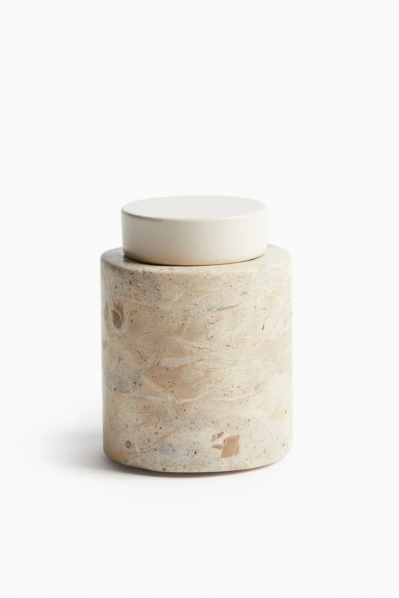 H&M Small lidded marble container