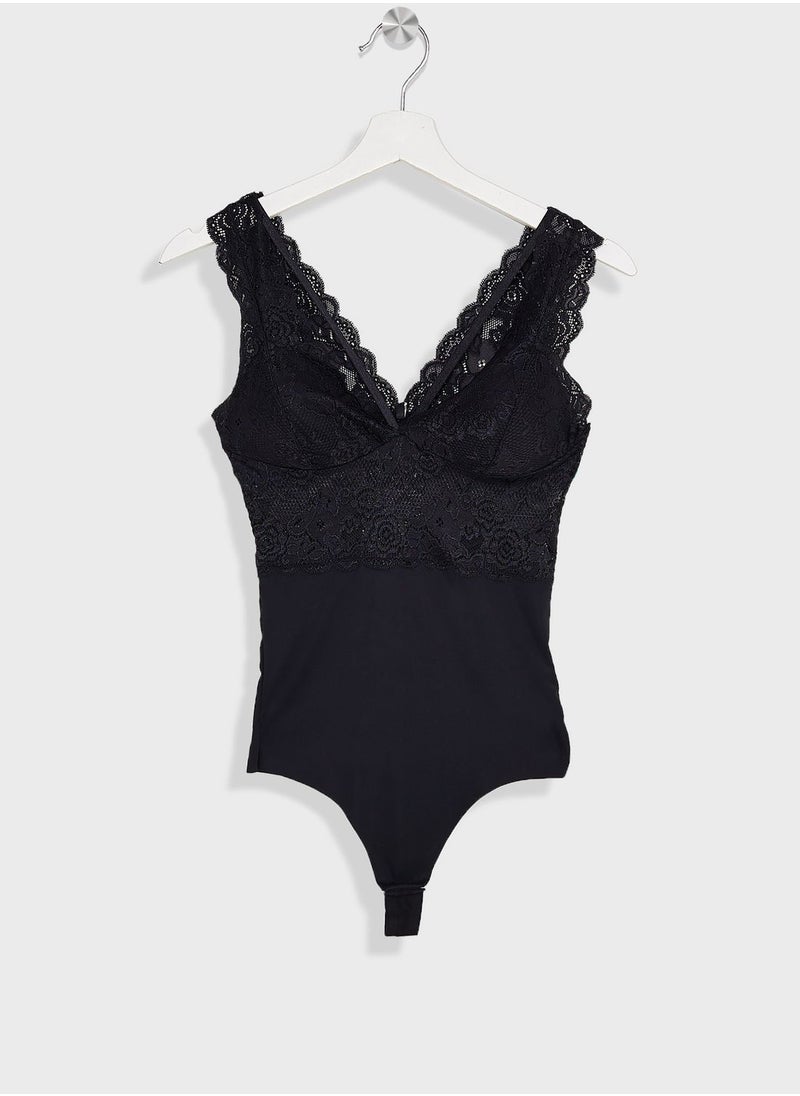 ONLY - Lace High Leg Body - Image 1