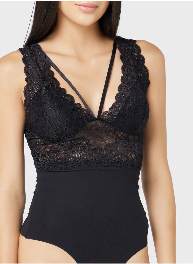 ONLY - Lace High Leg Body - Image 1