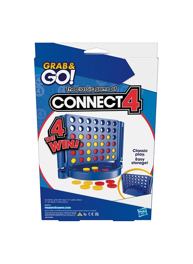 HASBRO - GAMING Connect 4 Grab and Go Game for Kids Ages 6 and Up, Portable Game for 2 Players, Travel Game for Kids  - Image 3